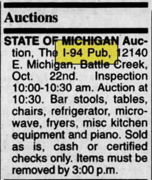 I-94 Pub (Mar-Creek AC, Mar-Creek Lounge, Mar-Creek Inn) - Oct 1997 Auction (newer photo)